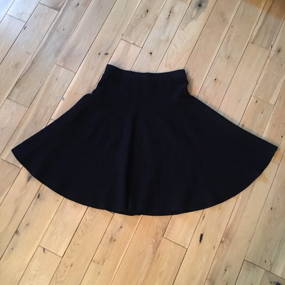 Vivienne Tam Ribbed A-Line Circle Swing Skirt - Picture 6 of 12